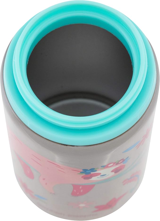 Stainless Steel Water Bottle Sloth: Insulated Stainless Steel Water Bottle 18oz. For Kids 3+