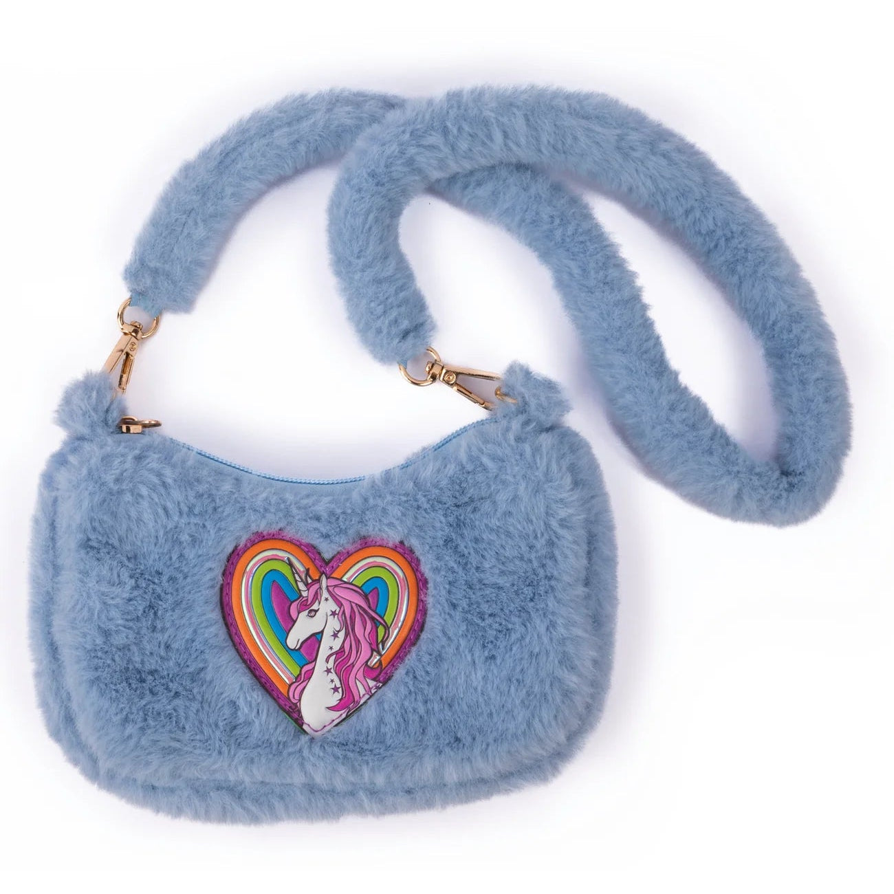 Great Pretenders Rainbow Cuddle Crossbody Purse - Periwinkle