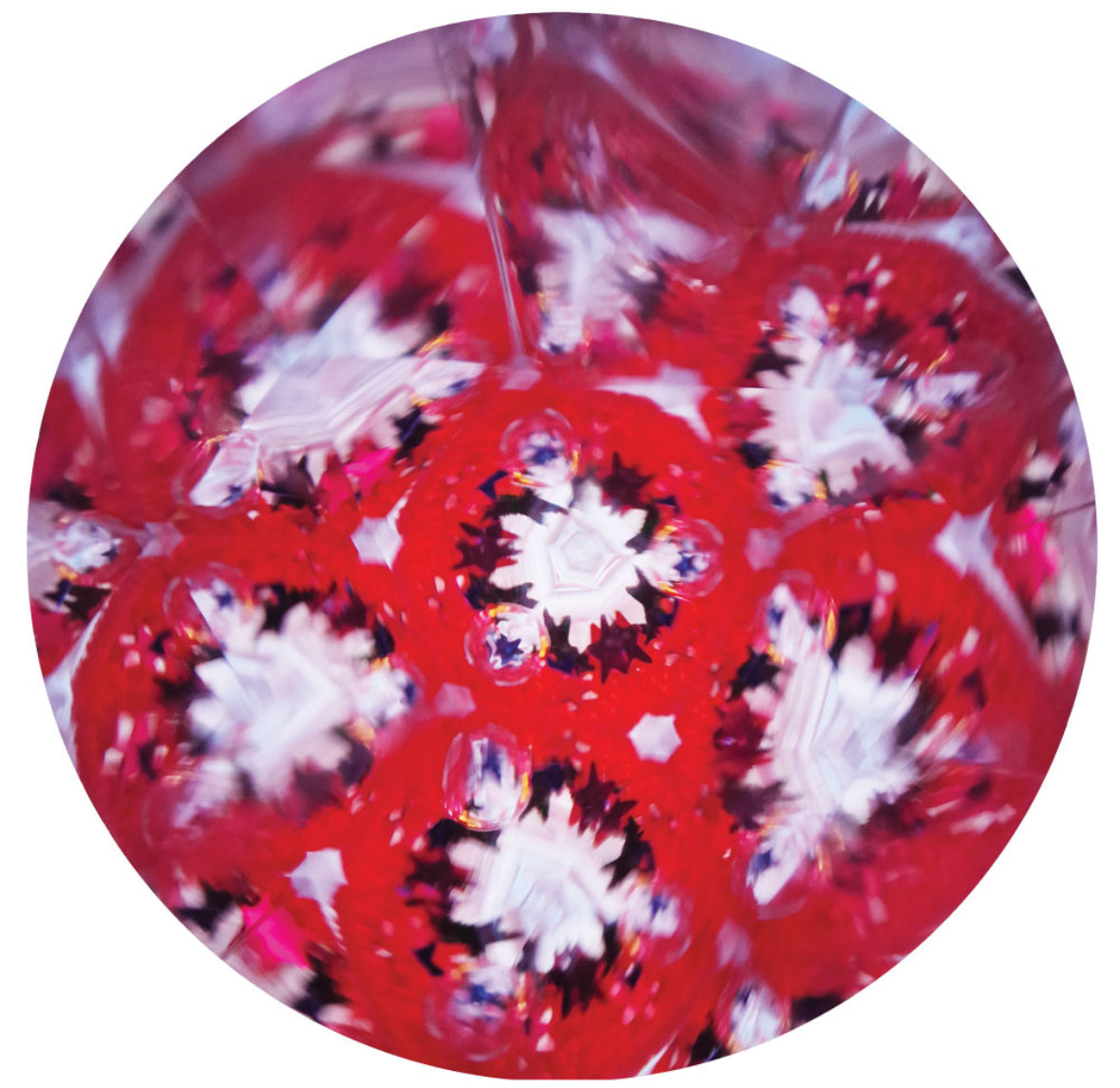 Mini Liquid Stick Kaleidoscope Joyful Scribbles 'Red' 10 cm
