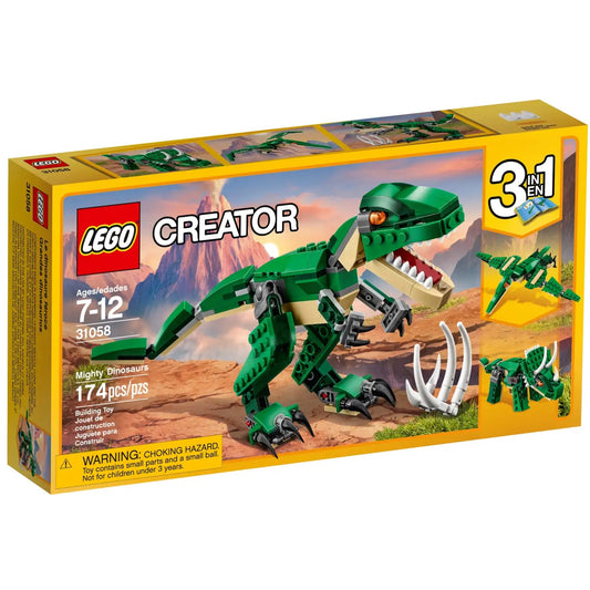 3-in-1 LEGO® Creator Mighty Dinosaurs 31058