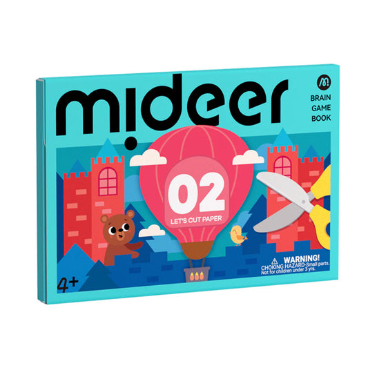 Level Up Brain Gamebook - Let's Cut Paper Level 2, Mideer