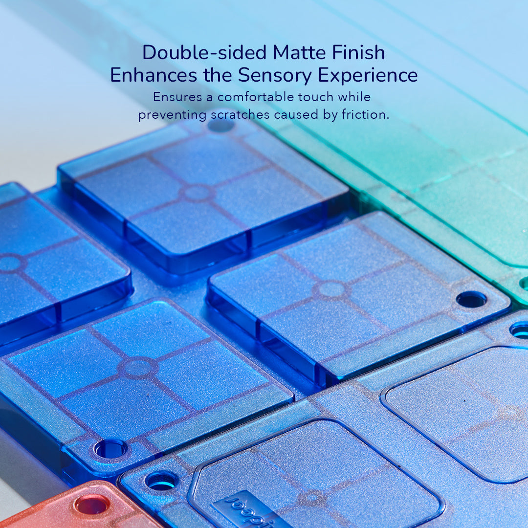 Racing Track: Grooved Magnetic Tiles 115 pcs, Mideer