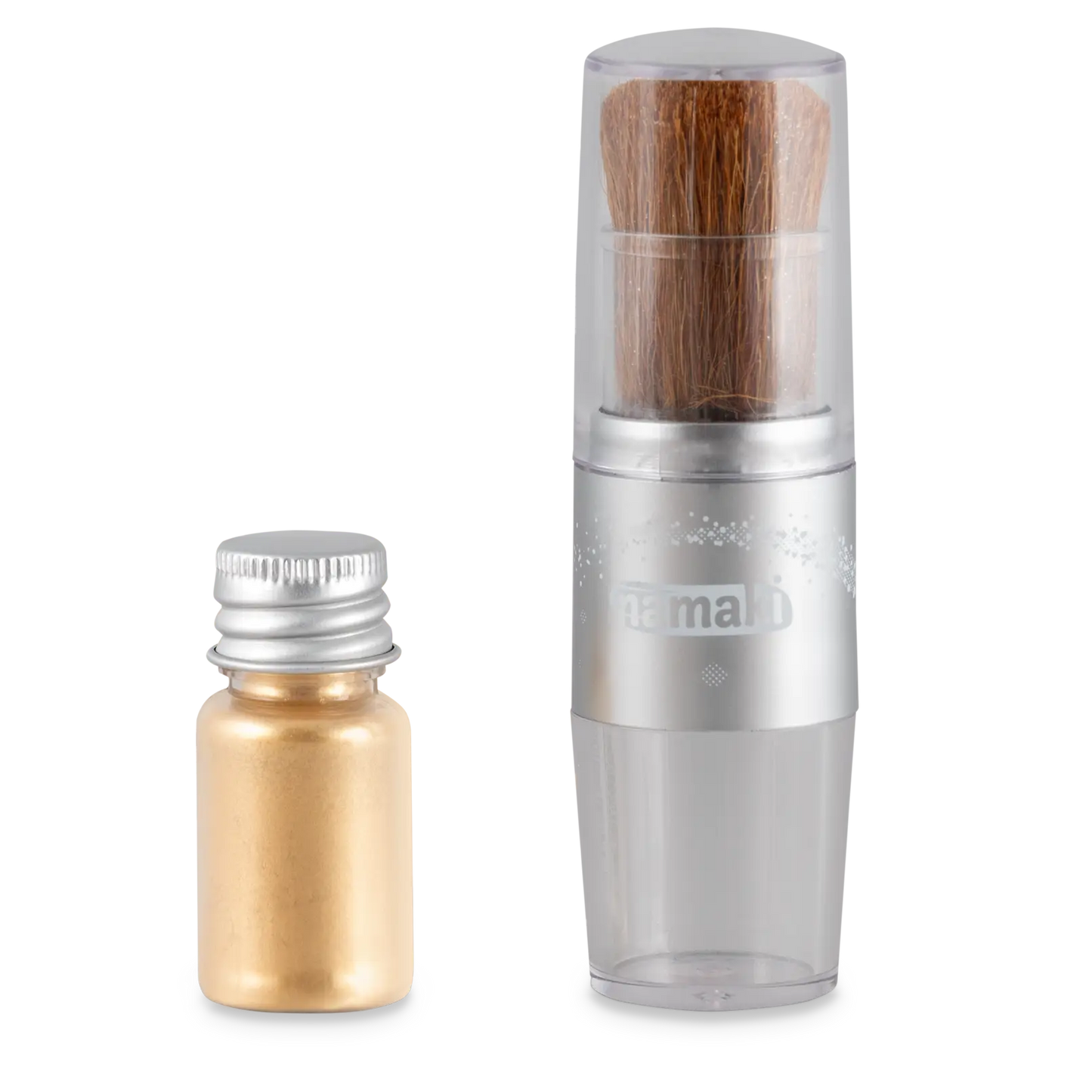Magical brush & Sparkling powder Gold, Kids Makeup Set for Kids 3+