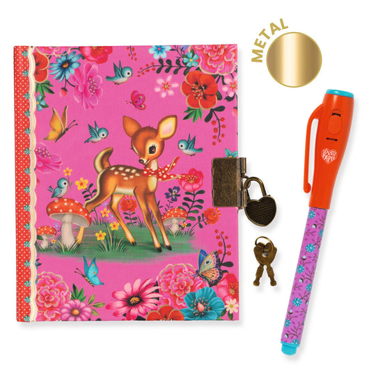 Djeco Fiona little secret notebook - magic marker