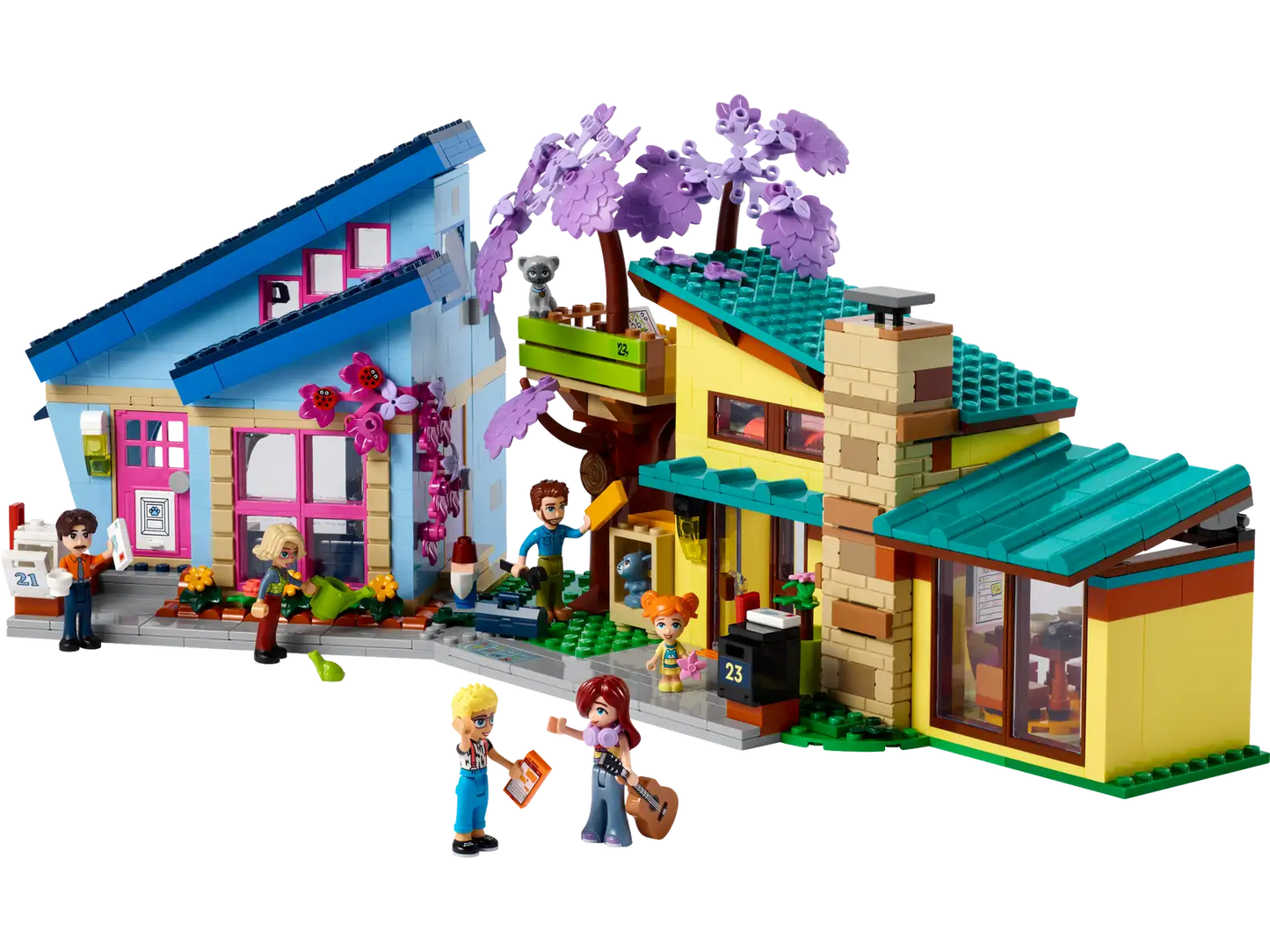 LEGO® Friends Olly and Paisley's Family Houses 42620