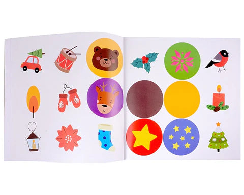 Мои первые новогодние наклейки 2+