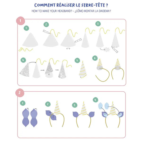 My Activity Pouch - My Unicorn Hairband, AUZOU