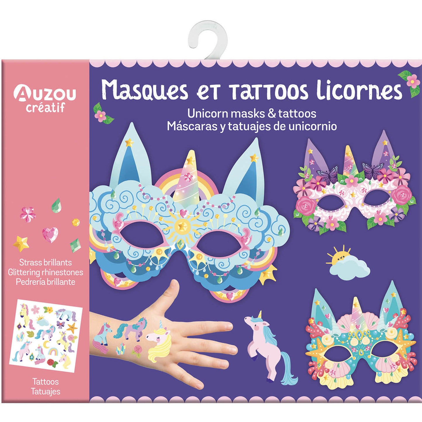 My Activity Pouch - Unicorn Mask and Tattoos, AUZOU