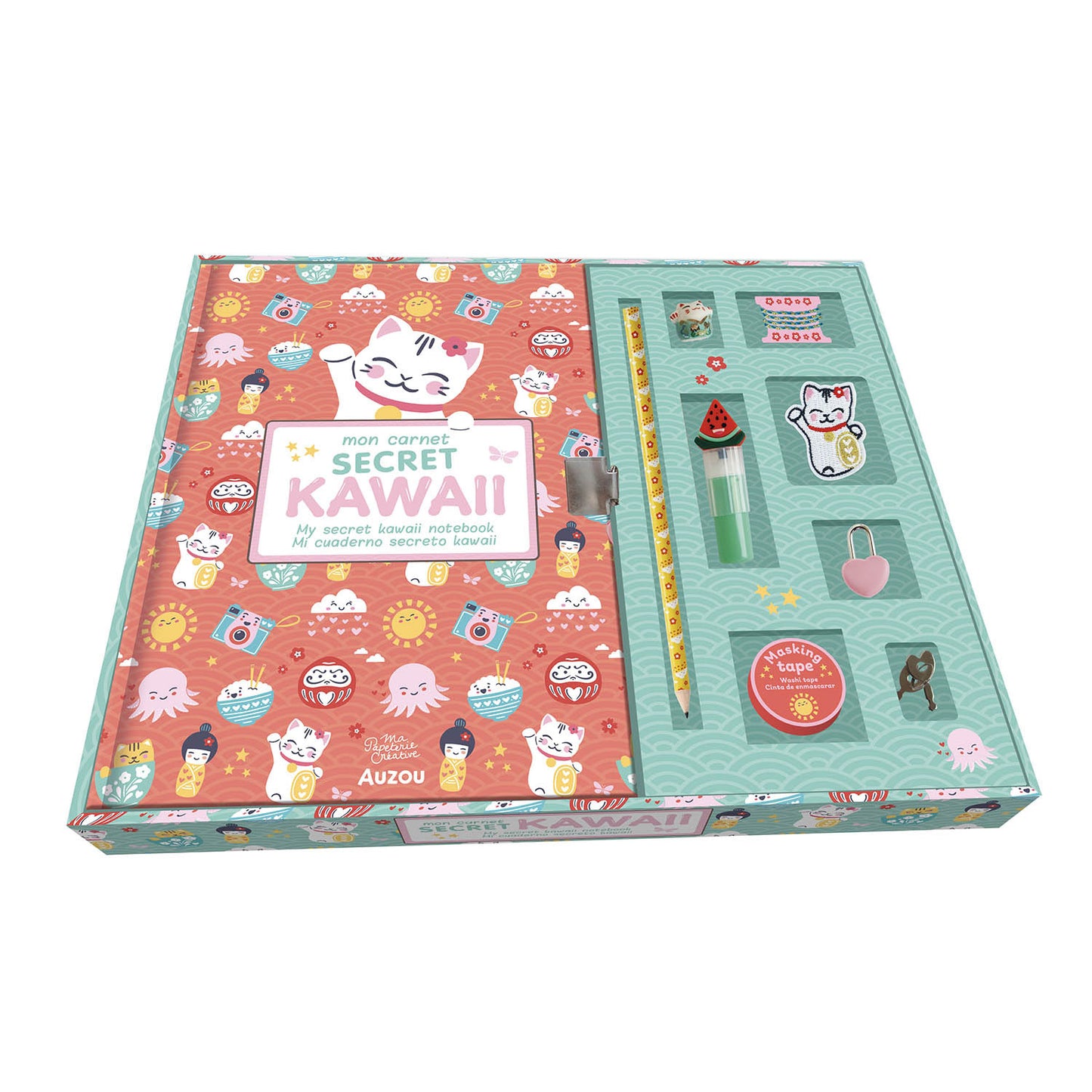 My Creative Stationery - My Secret Kawaii Notebook, AUZOU