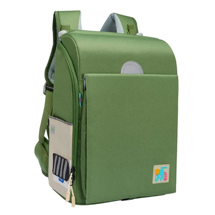 Lush Green 3D Waist-Relief Backpack for Kids 3+