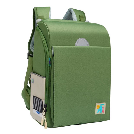 Lush Green 3D Waist-Relief Backpack for Kids 6+