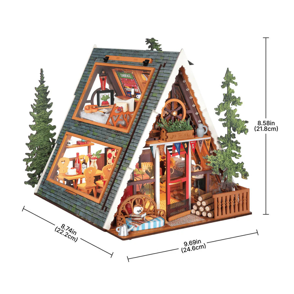DIY Miniature House : A-Frame Cabin DG181, Rolife