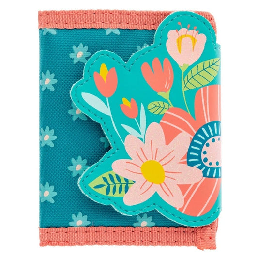 Turquoise Floral Wallet