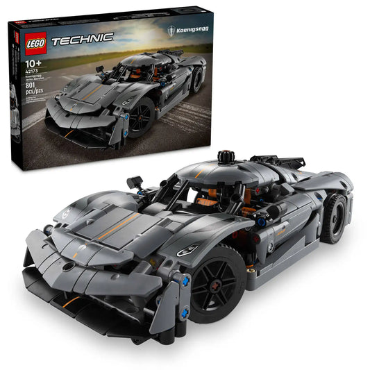 LEGO® Technic™ Koenigsegg Jesko Absolut Grey Hypercar building set for kids 42173