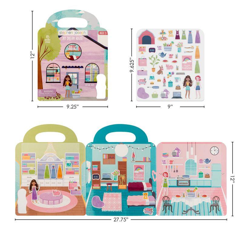 REUSABLE STICKER BOOK DREAM HOUSE