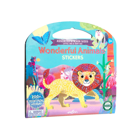 EEBOO WONDERFUL ANIMALS SHINY STICKERS BOOK