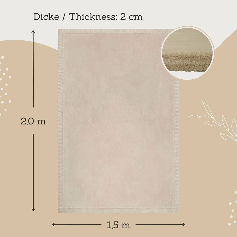 Cloud Play mat (2m x 1.5m), Beige, Hakuna Matte
