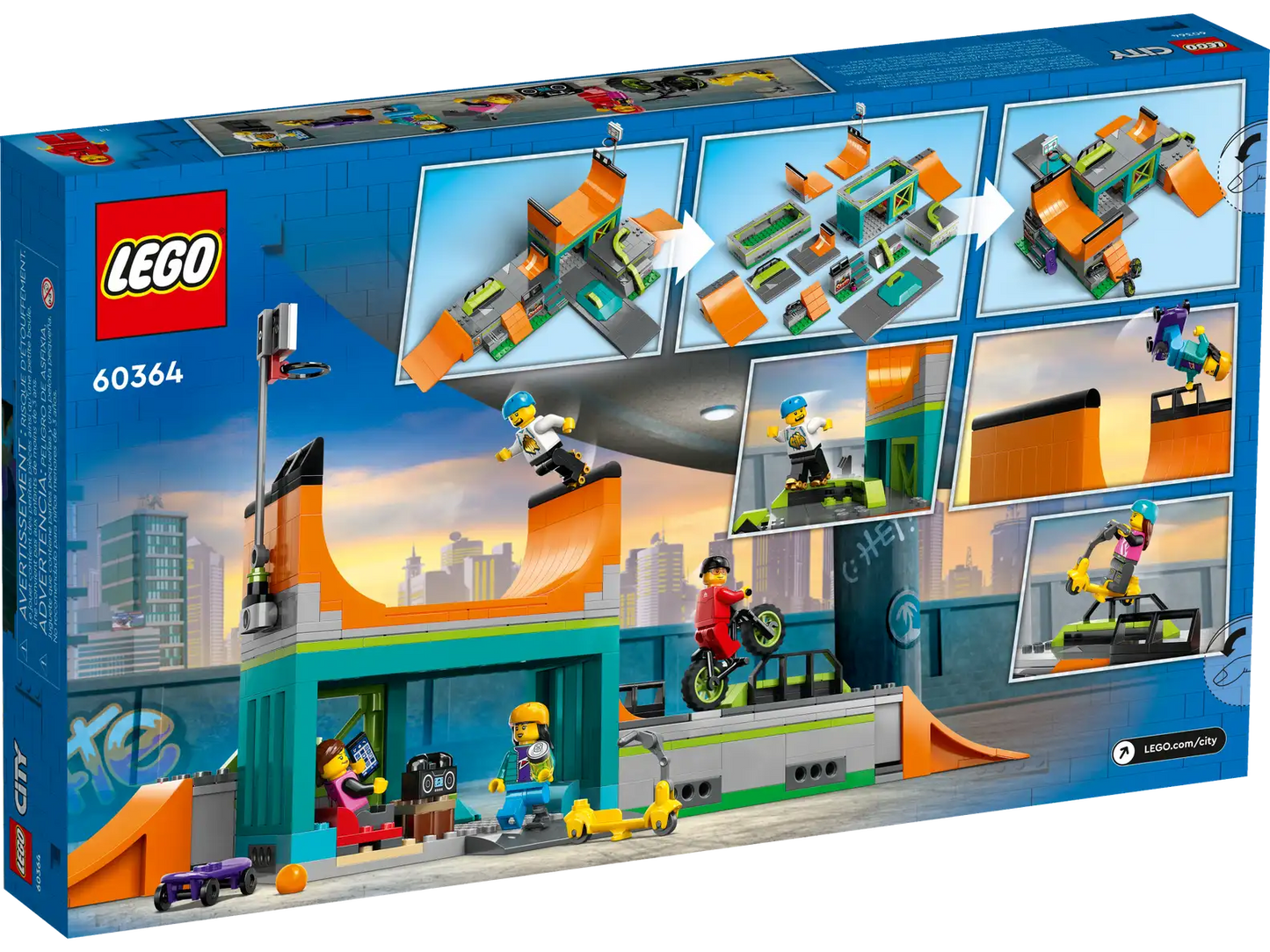 LEGO® City Street Skate Park set 60364