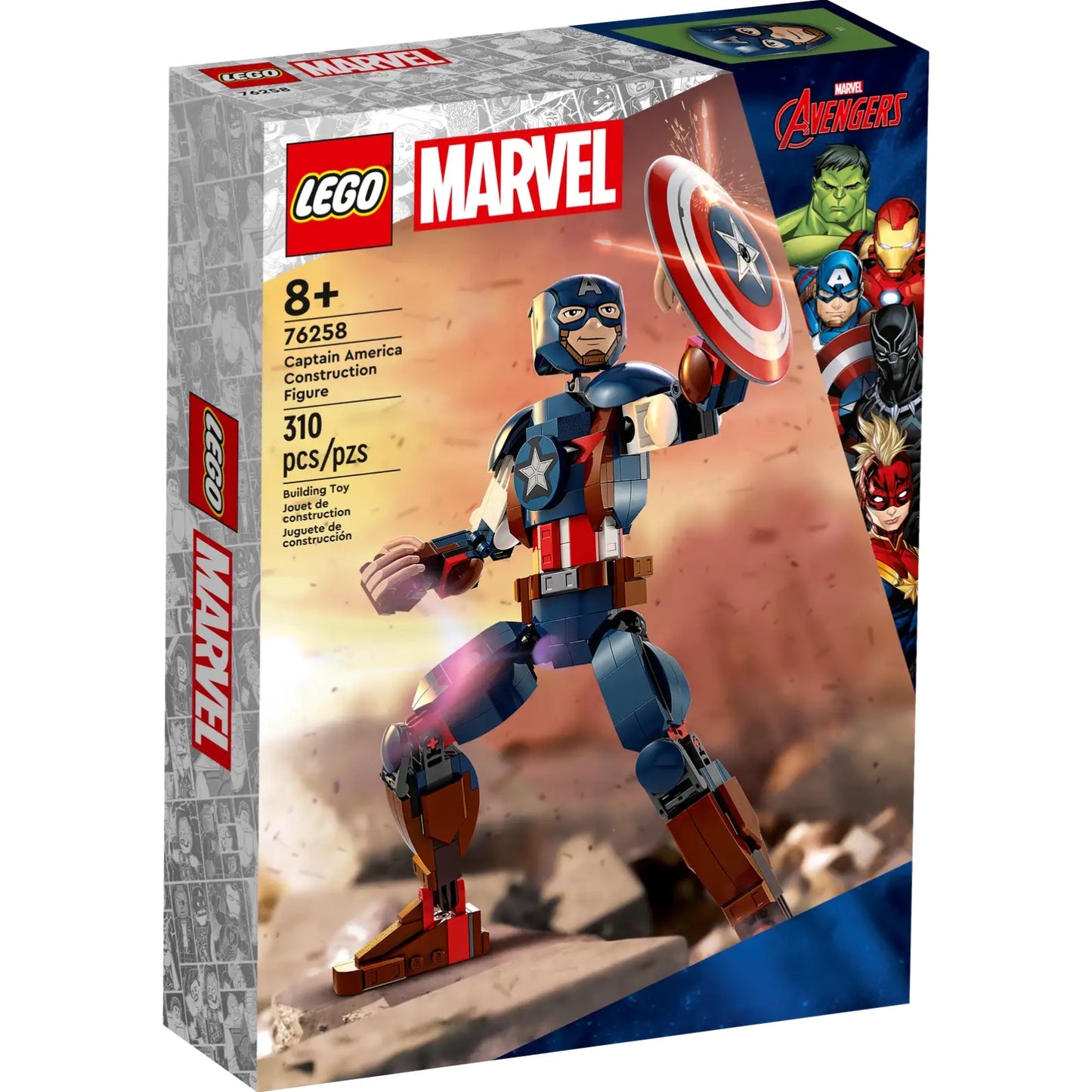 LEGO® Marvel Captain America Construction Figure 76258