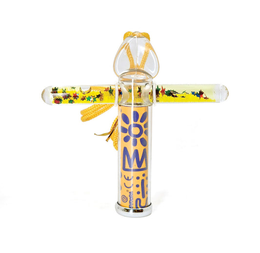 Mini Liquid Stick Kaleidoscope Joyful Scribbles 'Yellow' 10 cm