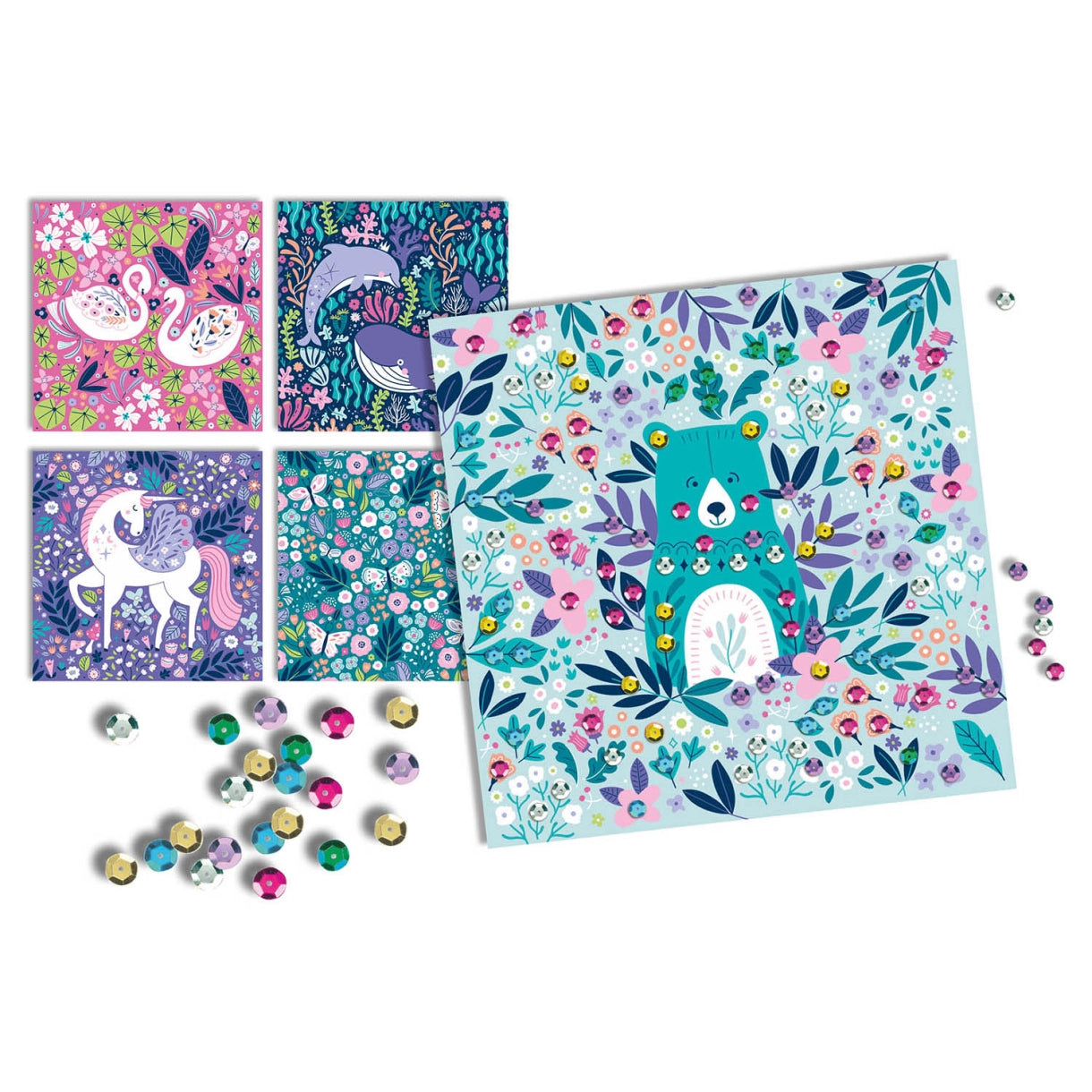 My Artistic Kit - My Beautiful Sequined Pictures, AUZOU