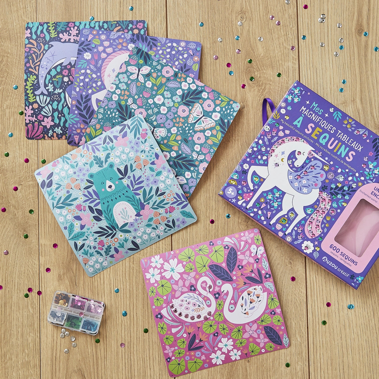 My Artistic Kit - My Beautiful Sequined Pictures, AUZOU