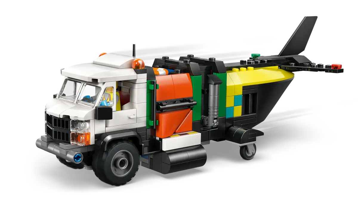 Airplane, Service Truck & Hovercraft Remix 60505, Lego City