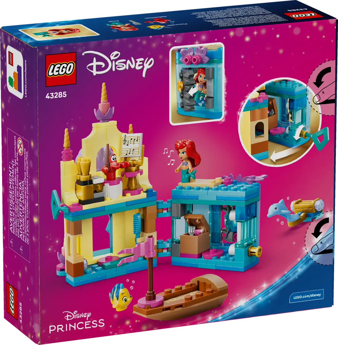 Ariels Magical Mini Palace 43285, Lego Disney