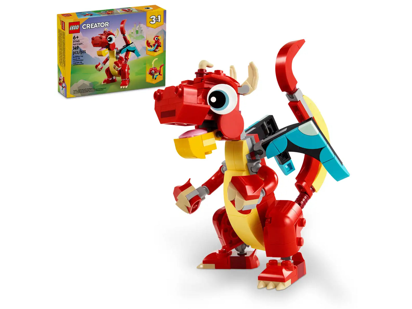 LEGO Creator 3in1 Red Dragon 31145