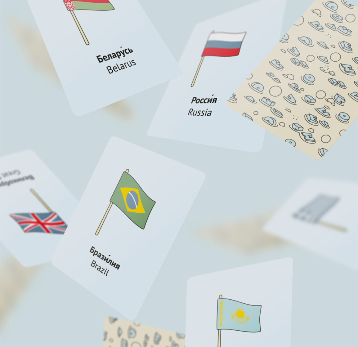 Игра Мемо Флаги Мира (русс+анг) Papitama