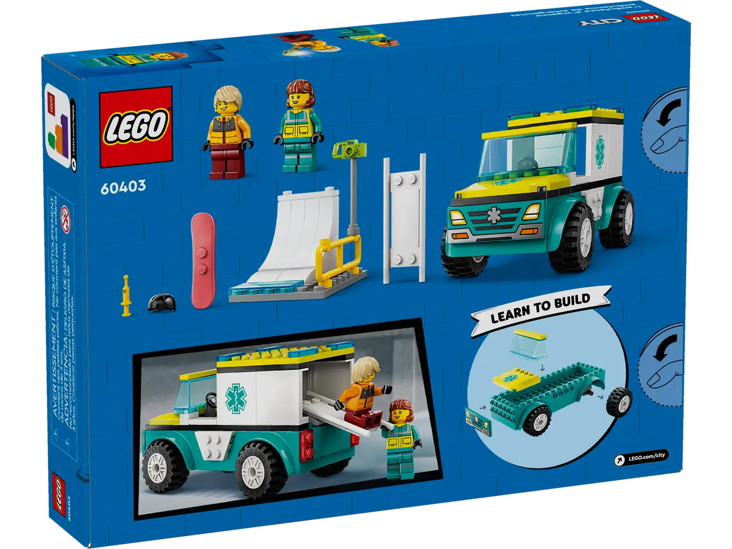 LEGO® City Emergency Ambulance and Snowboarder 60403