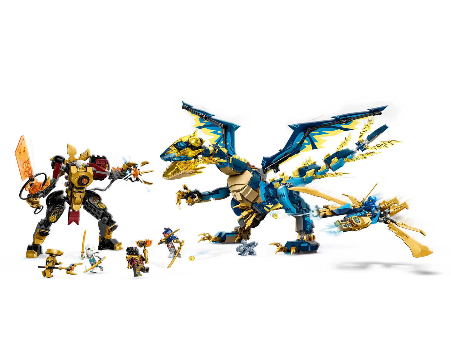 LEGO NINJAGO® Dragons Rising TV series with Elemental Dragon vs. The Empress Mech 71796