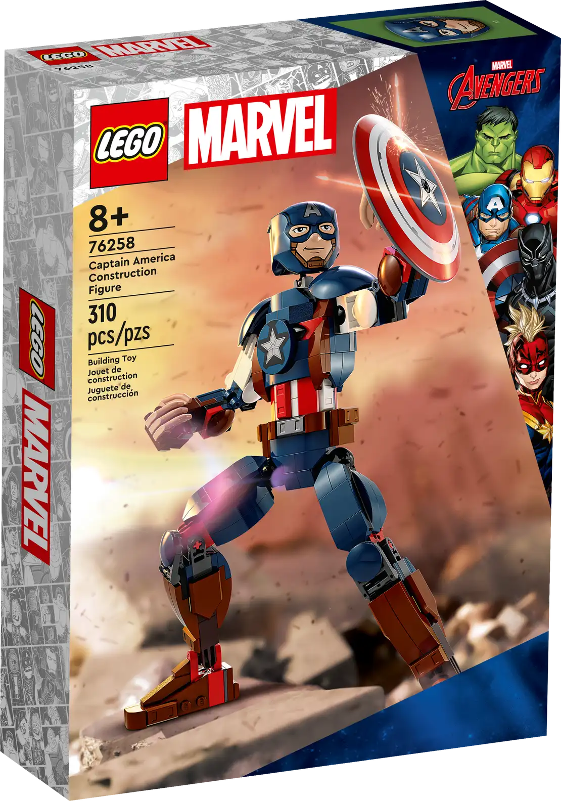 LEGO® Marvel Captain America Construction Figure 76258