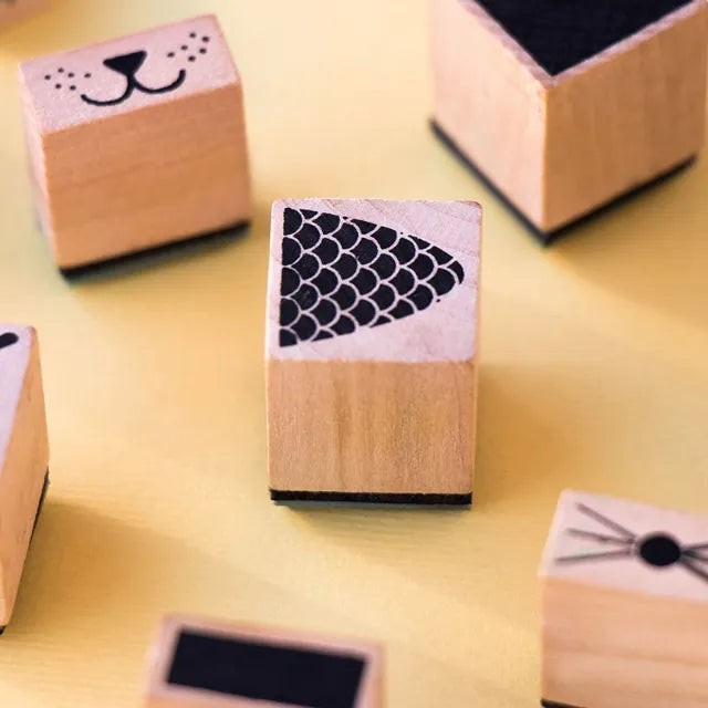 Bam! Create Your Animals: Wooden Stamp Set for Kids 5+