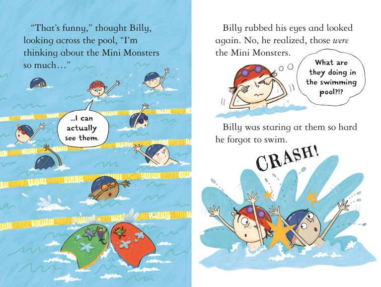 Billy And The Mini Monsters Go Swimming, Usborne