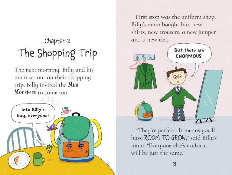Billy And The Mini Monsters Go To School, Usborne