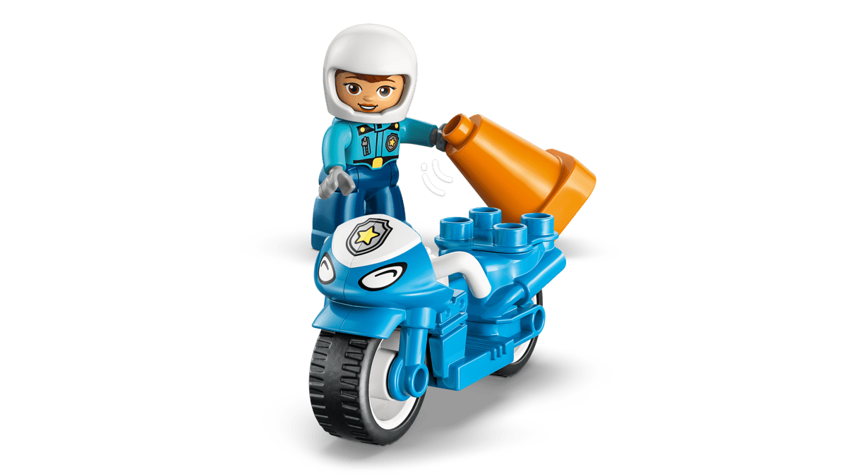 Blue Police Motorcycle 10471, Lego DUPLO