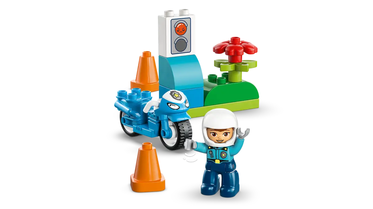 Blue Police Motorcycle 10471, Lego DUPLO