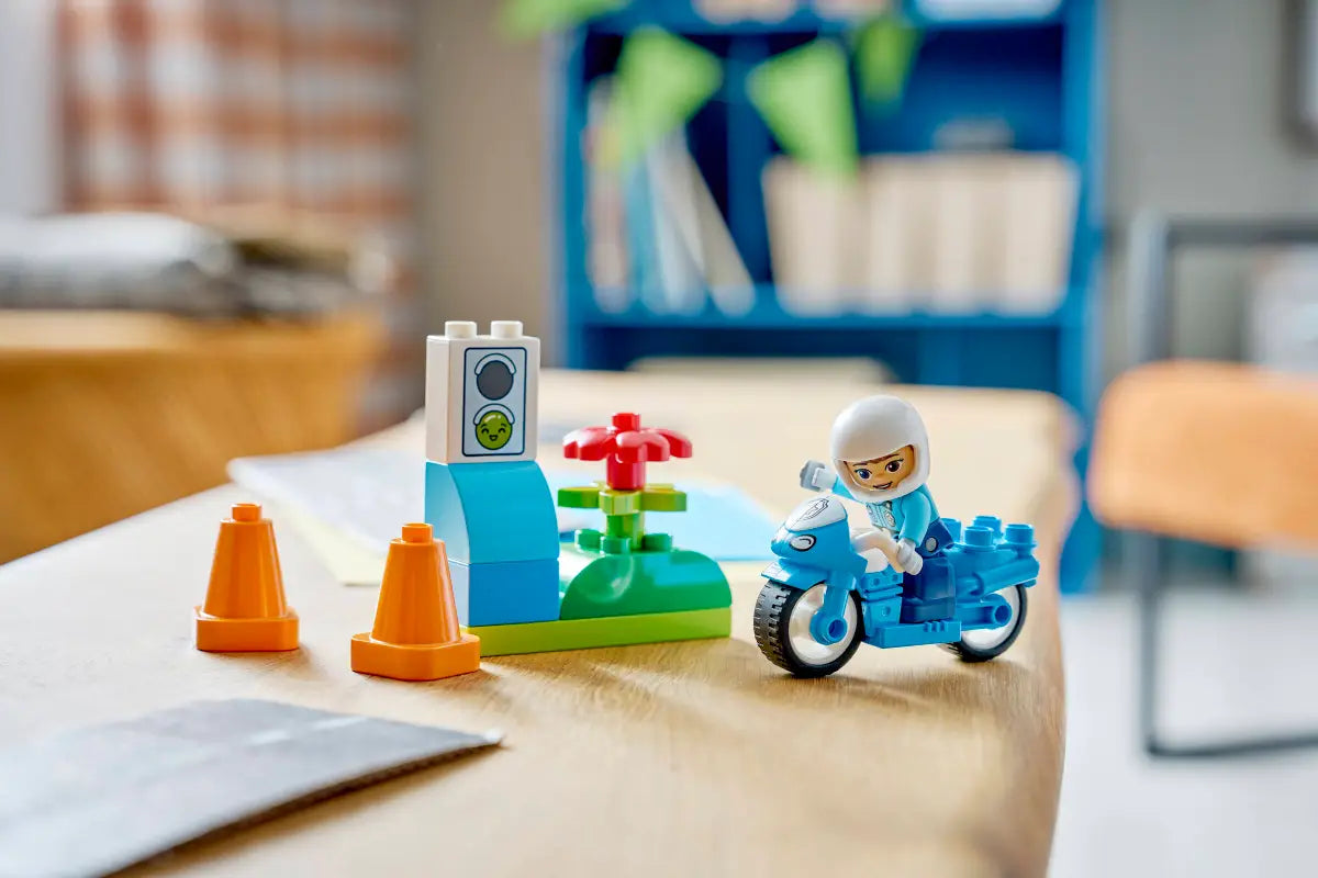 Blue Police Motorcycle 10471, Lego DUPLO