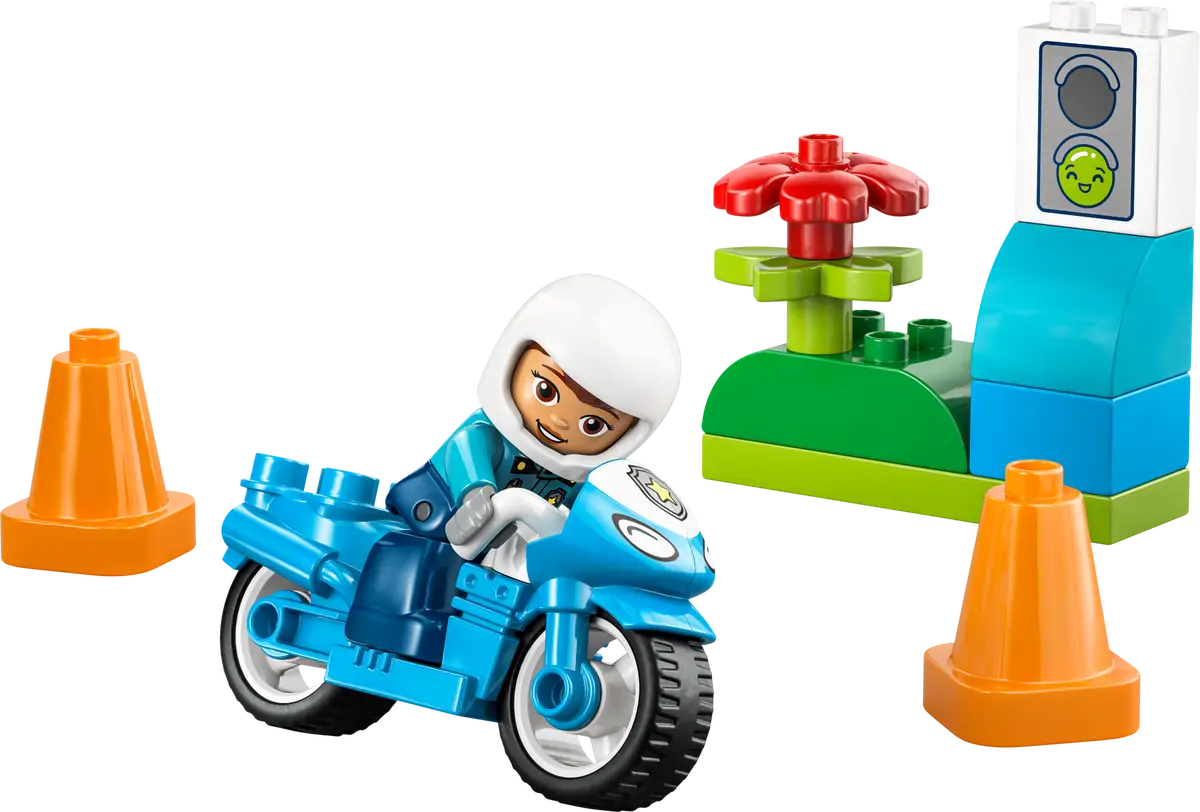 Blue Police Motorcycle 10471, Lego DUPLO