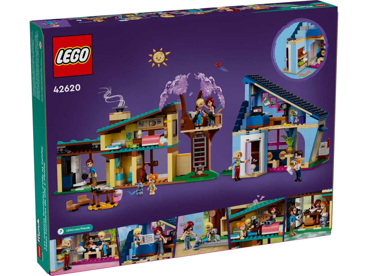 LEGO® Friends Olly and Paisley's Family Houses 42620