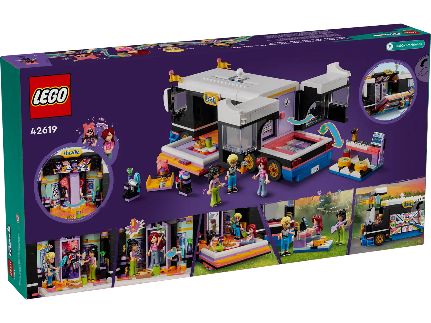 LEGO® Friends Pop Star Music Tour Bus toy playset 42619