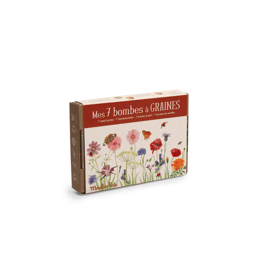 Set of 7 seed bombs Le Jardin du Moulin, Moulin Roty