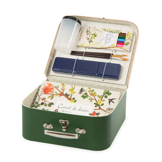 Watercolour artist case Le jardin du moulin, Moulin Roty