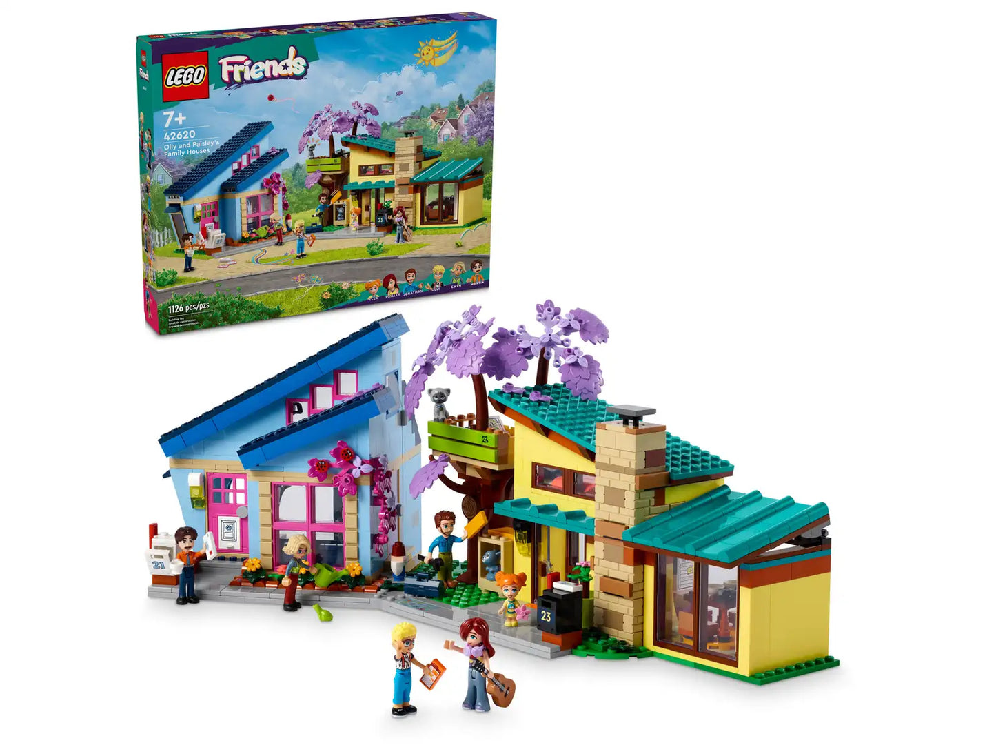 LEGO® Friends Olly and Paisley's Family Houses 42620