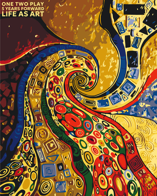 Gustav Klimt The Gold ornament, One Two Play 5 years forward LIFE AS ART