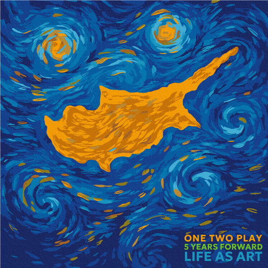 Cypriot Starry Night  Inspired by Van Gogh,  One Two Play 5 years forward LIFE AS ART