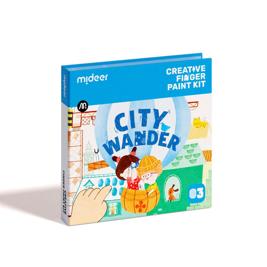 Creative finger paint kit - City Wander, Mideer