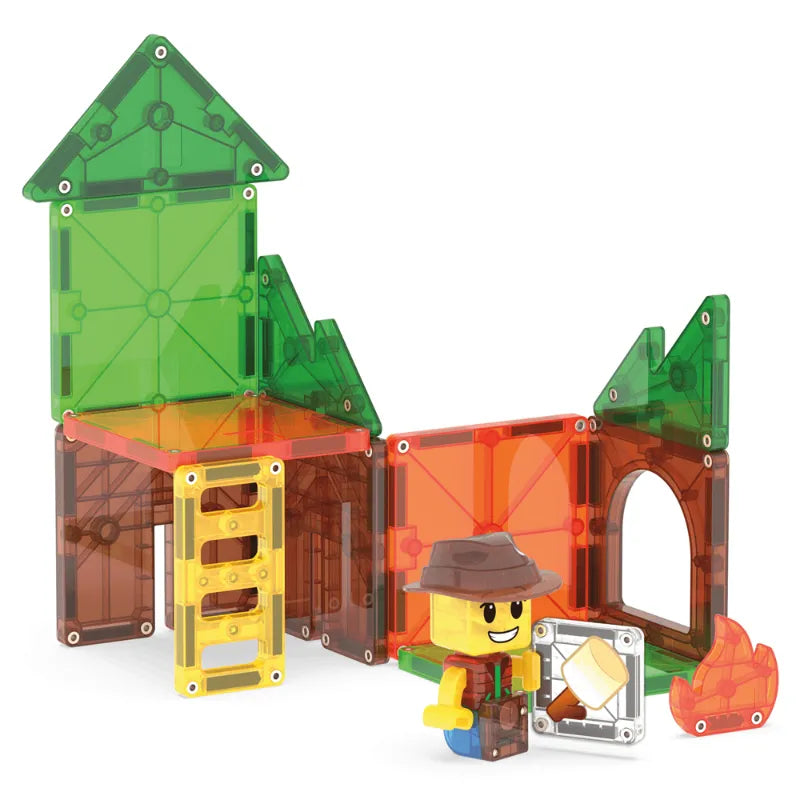 Magnetic Building Set 16-Piece: Camp Out, Magna-Tiles