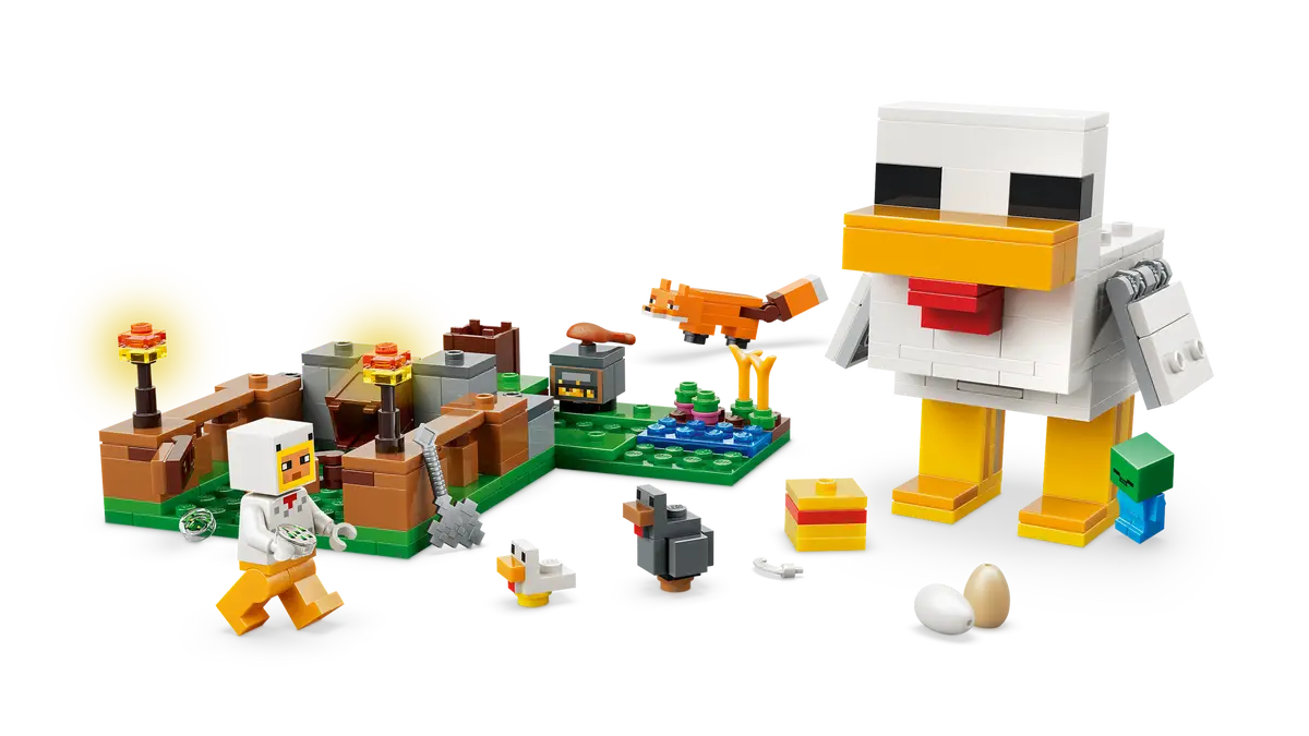 Chicken Farm 21585, Lego Minecraft